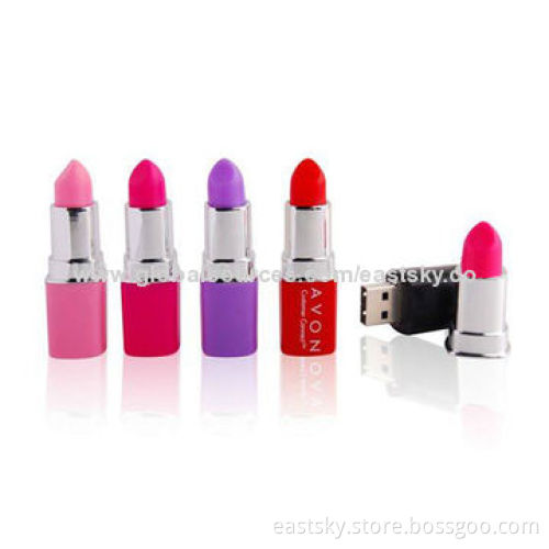 Promotional Lipstick USB Drive, Lipstick Design for Ladies, USB2.0 Interface, Compatible with USB1.1New
